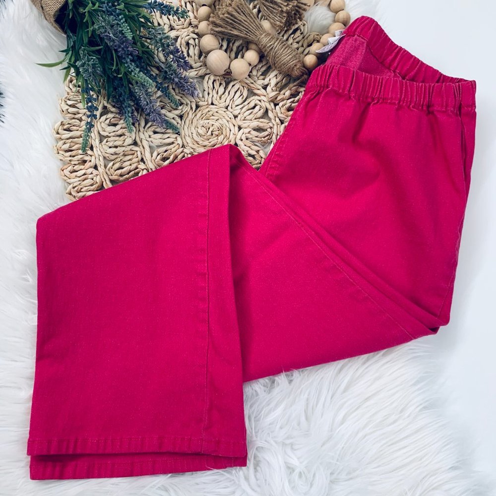 DIANE GILMAN JEANS X-L ELASTIC WAIST - PINK